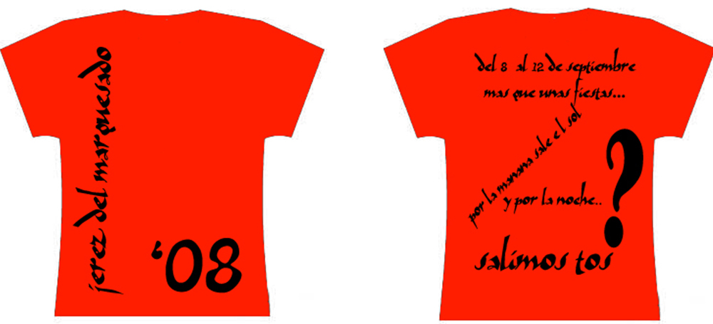 Camisetas Fiestas 2008
