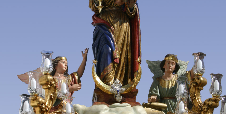 Montaje Virgen  «La Tizná»