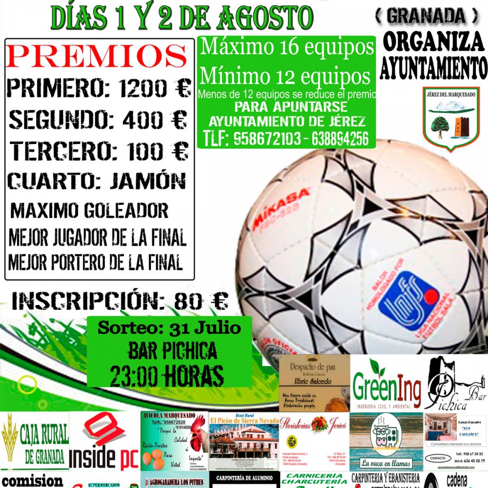 Cartel 24 horas de futbol sala